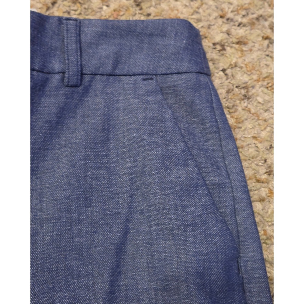 Express Stretch Mid-Rise Columnist Barely Bootcut Pants Women's 8 Blue Stretch - Picture 4 of 10